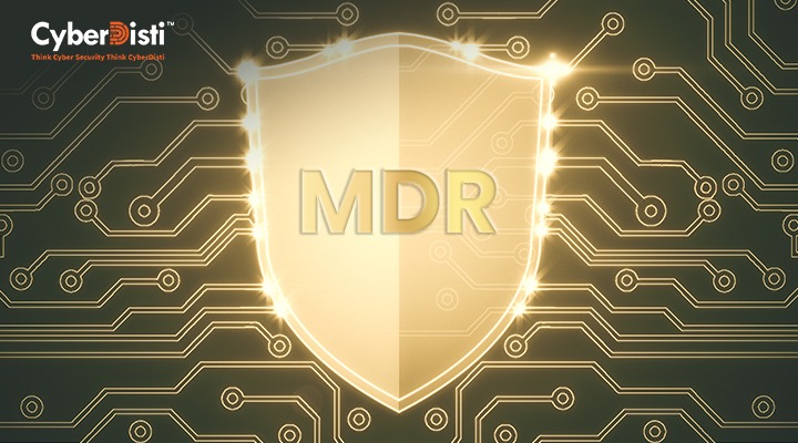 “Managed Detection and Response MDR cybersecurity monitoring dashboard”